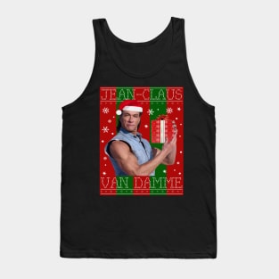 Jean Claus Van Damme Christmas Knit Tank Top